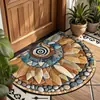 Tapetes de Chão Semicirculares Americanos para Entradas, Tapetes de Porta Resistentes a Manchas, Tapetes Decorativos Retrô de Fácil Cuidado - Amazon Temu Dropshipping