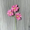Casamento Artificial 3 Cabeças Gérbera Cosmos Fileira de Flores Artificiais Decoração Flor de Galho Único Salão de Fotos ao Ar Livre Casamento