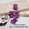 Pulsera de oso, collar, bricolaje, accesorios de cuentas hechos a mano, cuentas sueltas decorativas, linda sirena coreana Ji, cuentas finas de chica flash