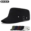 Boné de beisebol de aba reta transfronteiriço, chapéu masculino, boné de aba curta, cor sólida, respirável, proteção solar, decorado com rebites, boné simples
