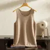 Chaleco de Cachemir para Hombre 100% Cachemir Puro Otoño/Invierno Nuevo Cuello en U Sin Mangas Tejido Chaleco Interior Cálido Venta al por Mayor