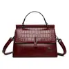 Bolsa Feminina Nova Chegada Couro Cera de Abelha Bolsa de Ombro Cruzada Bolsa Feminina Padrão Crocodilo Elegante da Moda Bolsa de Mão Feminina para Cabelo