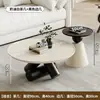 Design de mesa de centro geométrica minimalista, artístico e criativo, para salas de estar pequenas, uso doméstico, luxo leve, mesa de chá minimalista italiana de alta qualidade