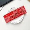 Faixa de Cabeça Elástica de Aba Larga com Padrão Paisley Boêmio Europeu e Americano Faixa de Cabelo para Yoga Faixa Absorvente de Suor Faixa de Cabelo Antissuor