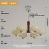 Lustre para sala de estar, estilo francês médio, lustre Bauhaus, moderno, simples, atmosférico, estilo nórdico, estilo creme, lustre para quarto e sala de jantar
