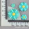 Material de Pegamento Cremoso de Flor de Girasol Parche DIY Margaritas Pequeñas Accesorios de Resina Zuecos Funda de Teléfono Accesorios para el Cabello DIY