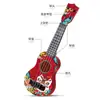 Guitarra de Juguete para Niños, Ukelele Simulado, Instrumento Musical de Dibujos Animados, Regalo para Principiantes de Guitarra, Juguete para Niños y Niñas Pequeños Lc