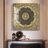Altar Oro Negro Thangka Pintura Colgante Verdad de Seis Sílabas Sutra del Corazón Murales de Entrada Luz Dorada Lujo Pintura Decorativa Sutra del Corazón Xizang