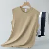 Colete Modal Masculino Gelo Seda Fresco Secagem Rápida Antibacteriano Antiácaro Sem Mangas Camiseta Fitness Esporte Colete Cor Lisa Moletom