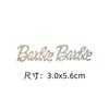 Nuevo Diamante Completo Letra Inglesa Barbie DIY Funda para Teléfono Pegatina de Belleza Material de Diamante Zapatos con Agujeros Colgante Decorativo de Aleación