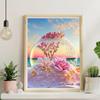 Mosaico Diamante Transfronterizo Paisaje Amor Playa Pintura Decorativa Directo de Fábrica Hecho a Mano Diamante Redondo Diamante Completo Nueva Venta Caliente