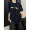 Ropa Nueva de Verano 2026 para Pareja Estilo Coreano Moderna Personalizada Bordada Suelta Oversize Tops Unisex Sensación de Alta Gama