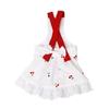 Ibeans Vestido de Algodão para Animais de Estimação Cereja Roupas de Cachorro Verão Princesa Alça Gato Cachorros de Tamanho Pequeno Bichon Lote