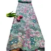 Tela de Malla Bordada Floral con Lentejuelas y Bordado de Tubo de Cuentas Encaje Tela de Lentejuelas Vestido de Boda Vestido de Banquete