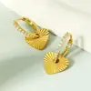 Pendientes en Forma de Corazón Ouyini Plata de Ley 925 Otoño e Invierno Lujo Ligero Pendientes de Gama Alta para Mujer Pendientes de Diseñador Qingdao Wholesale