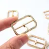 Hebilla Metálica Ajustable con Diamantes, Gabardina Grande, Hebilla Japonesa, Accesorios para Cinturón, Botones Decorativos, Esquinas Anudadas, Hebillas de Metal