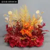 Novo Suporte de Chão para Flores de Casamento 50cm Flores Realistas Decoração de Casamento Arranjo de Flores Palco T Flores para Corredor Flores Artificiais de Casamento