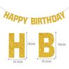 Decoração para Cena de Primeiro Aniversário, Banners de Letras em Papel com Folha Dourada e Glitter, Decorações de Festa, Enfeites Pendurados Atacado