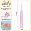Pinças Estudantis para Artesanato DIY, Pinças Coloridas Pontiagudas e Curvas Tipo Macaron para Cílios e Journaling, Pinças de Aço Inoxidável