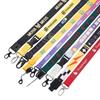 Lanyard al por mayor personalizado de fábrica con cierre de langosta, nailon por transferencia de calor, para gafete de trabajo, multifuncional