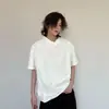 Camiseta Masculina Casual Tendência de Verão com Manga Curta e Caimento Solto, com Design Estiloso e Camisa Polo de Gola Dobrável Resistente
