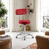 Silla giratoria elevable con ruedas silla de peluquería oficina estudio arte de uñas silla dental duradera cómoda.