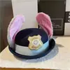 Zootopia Oficial de Policía Conejo Zorro Sombrero de Copa Niños Adultos Diadema Tocado Juguetón Versátil Accesorios Decorativos para Mujeres