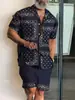 Camisa Estampada Abstrata com Arte Degradê Nova 2024 Para o Dia a Dia Primavera Verão Camisa de Manga Longa Dobrável