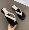 Chanclas Estilo Casual Estilo Coreano para Mujer, Nuevas Sandalias de Tacón Grueso Estilo Verano, Chanclas Cómodas Estilo Vacaciones Playa