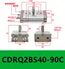 Configuración de Mesa Cilindro Giratorio CRQ2BS/CQ2BS10/15/20/30/40-90C/180C Grados Amortiguación de Aire