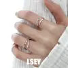 Anillo Serpiente Brillante de Plata Esterlina, Original S925 Estilo Minimalista, Anillo Abierto Versátil de Lujo Ligero, Joyería de Plata al por Mayor
