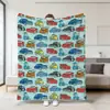 Manta de Franela con Estampado de Rayo McQueen para Niños, Popular para Venta Cruzada en Amazon, Dibujos Animados