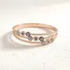 Nova Pulseira de Aço Titânio com Preço Especial para Mulheres em Formato de C Fashionável com Diamantes Resistente à Cor Alta Qualidade Joia para Melhor Amiga