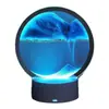 Lámpara de Noche de Pintura de Arena Movediza 3D Adornos de Reloj de Arena Dinámico Luz Ambiental Regalo de Vacaciones Adornos de Decoración para Escritorio de Dormitorio en Casa