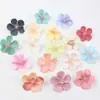 Flores de Seda de Begonia, Flores Artificiales, Coronas de Flores Hechas a Mano para Manualidades, Flores Decorativas para Pasadores, Cabezas de Flores de Cinco Pétalos