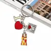 Llavero de aleación de Barcelona en stock Ciudad española Colgante de metal creativo Atracción turística Colgante de regalo cultural y creativo