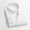 Camisa de vestir blanca profesional para hombre de manga larga y corta, no necesita planchado, con amoníaco líquido, 80 hilos, camisa de vestir de lujo ligero