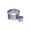 Utensilios para hornear acero inoxidable círculo para pastel mousse redondo retráctil ajustable Molde para pastel Diy venta al por mayor