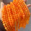 Pedras Naturais de Calcedônia Soltas Cor Vermelho Pôr do Sol Acessórios para Joias DIY Pulseiras com Contas Colares Acessórios de Moda Contas
