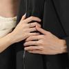 Par de anillos de pareja plateados Nicho Anillos de pareja abiertos estilo 2024 Nuevo regalo del Día de San Valentín chino para hombres y mujeres