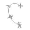 Brincos de Clipe para Orelha Borboleta Ultra-Fada Estilo Floresta Cravejados com Diamantes, Design de Nicho Elegante e Moderno, Sem Perfuração para Mulheres
