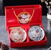 Juego de tazones de porcelana azul y blanca Actividad de venta por lotes Tazón de regalo Juego de palillos Juego de tazón y cuchara de cerámica Vajilla Tazón Caja de regalo