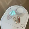 Novo pó de glitter rosa luar e branco pérola famoso na internet, pó mágico espelhado, para nail art iluminadora, decoração de unhas ultrabrilhante, iridescente