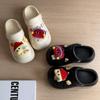 Zapatos de agujeros gruesos con sensación de caca para exteriores de mujer, pantuflas cubiertas antideslizantes, sandalias eva de verano transpirables que aumentan la altura