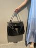 Envío Gratis Exportación 2025 Nuevo Estilo Bolso de Mano de Piel de Ternera Lisa de un Solo Hombro para Mujer con Hebilla de Cierre en la Axila Bolso Tote Grande para Viajes