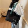 Bolsa de Lona de Gran Capacidad Bolsa de Trabajo Simple Casual para Llevar en la Mano o al Hombro Bolsa Tote para Estudiantes Universitarios