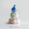 Adorno Giratorio de Calabaza Hecho a Mano Creativo de Jingdezhen, Adorno Cerámico de Vidriado de Cristal Famoso en Internet, Mascota de Té Linda