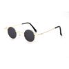 GLAZZY Personalizado Mismo Estilo Redondo Divertido Padrino Gafas de Sol Vintage para Hombre Gafas de Sol de Moda de Montura Pequeña Príncipe Espejo Transfronterizo