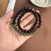 Pulsera de Palisandro Indio de Hoja Pequeña con Cuentas de Sándalo Combinada con Jade Hetian, Joyería Unisex, Pulsera de Pareja, Estilo Chino, Diseño Simple