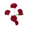 5 Rosas de Ángel Artificiales para Decoración de Boda, Accesorios para Fotos, Flores Falsas para Arreglos Florales de Mesa de Comedor en Casa